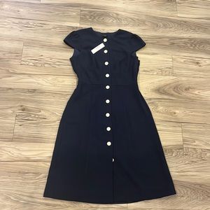J Crew NWT navy A line dress size 6